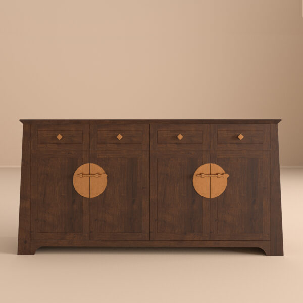 Magnus Round Wood Dining Table, 46" 2