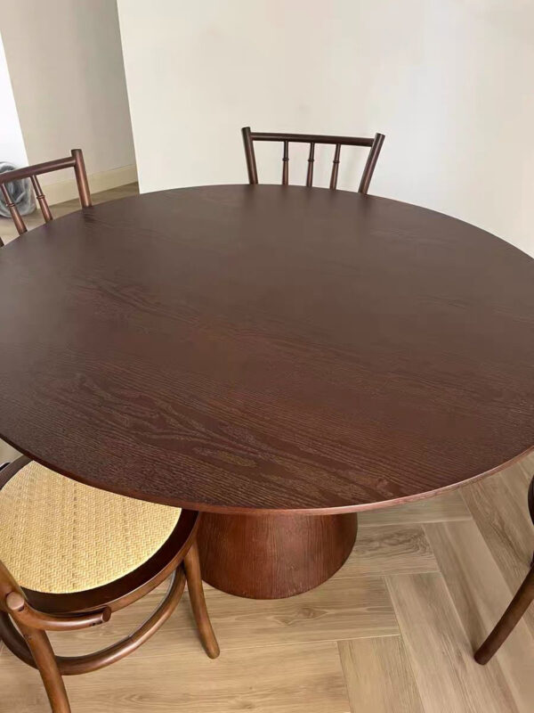 Sigrid Round Wood Dining Table - Hình ảnh 12