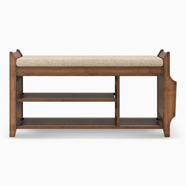 Octavia Wood Shoe Bench - Hình ảnh 11