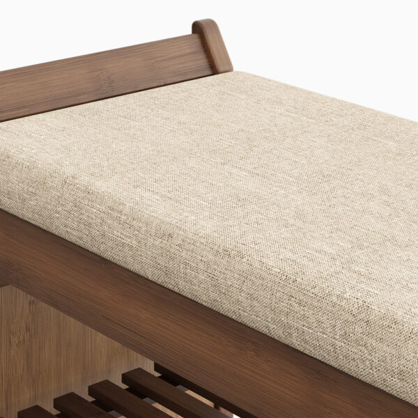 Octavia Wood Shoe Bench - Hình ảnh 2