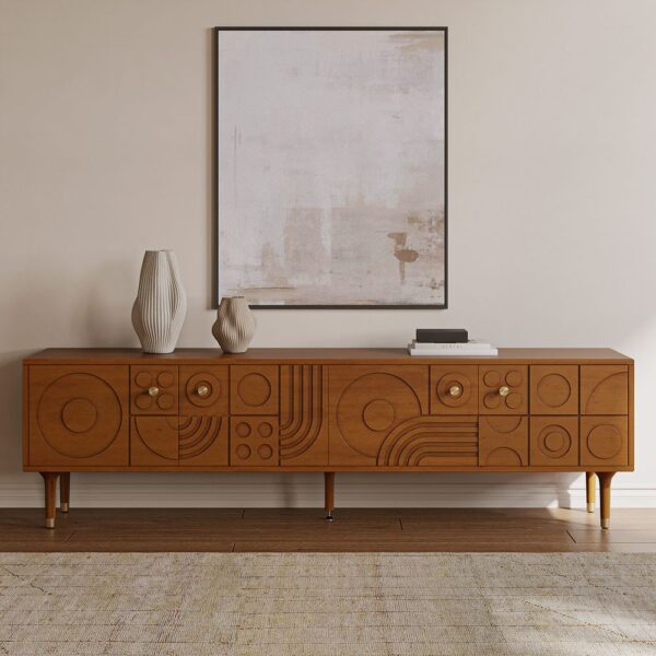 Ludovic Wood TV Stand, 78" - Image 2
