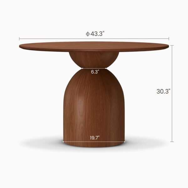Sigrid Round Wood Dining Table - Hình ảnh 11