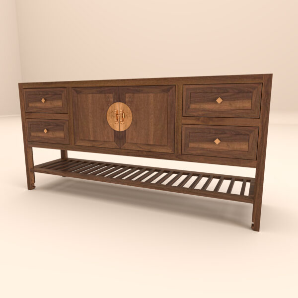 CABINET WALNUT 03 - Image 3